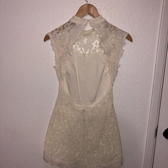 Forever21 White Lace Romper - Picture 2 of 5